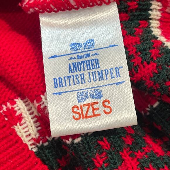 Another British Jumper ED SHEERAN Ugly Christmas Sweater Size Small - Picture 5 of 6